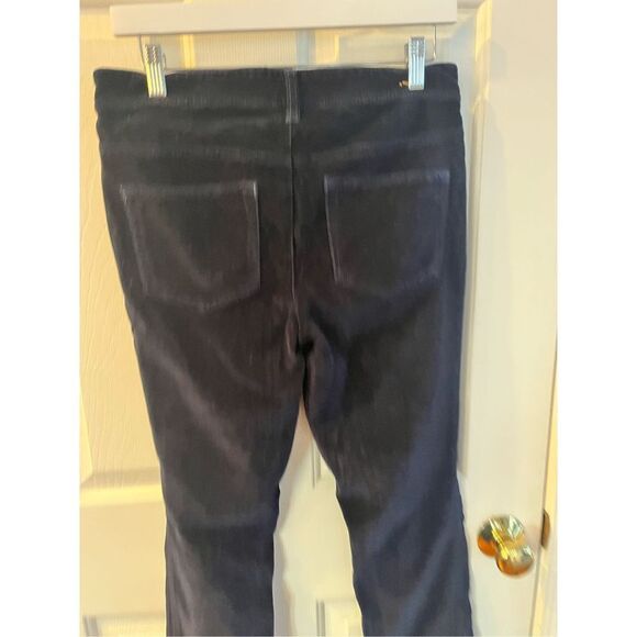 Anthropologie Pilcro Navy Velvet Mid Rise Pants sz 28 Serif Fit EUC - Picture 5 of 6